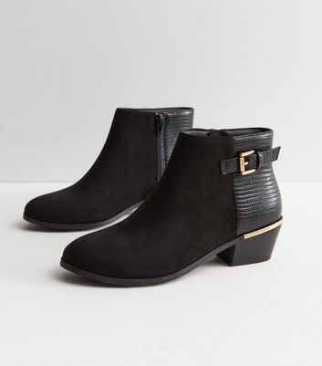 New look ladies black cheap ankle boots