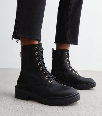 New look lace boots hotsell