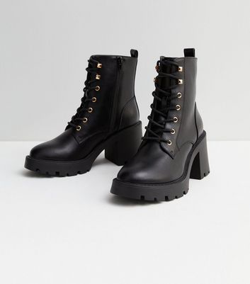 Biker boots clearance high heel