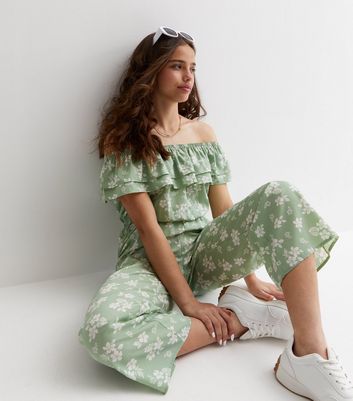 Girls store green jumpsuit