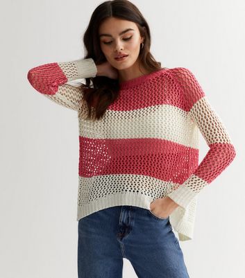 Mesh on sale sweater womens