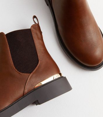 New look store tan chelsea boots