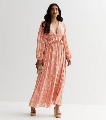 Pink glitter 2024 maxi dress