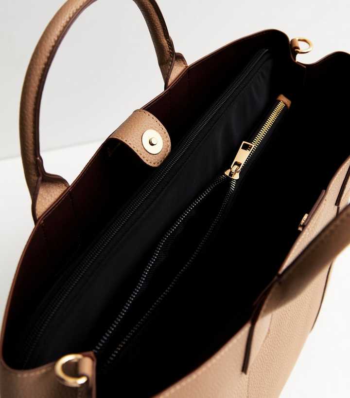 Dkny Bryant Park Saffiano Leather Large Tote Black Handbag Bag New