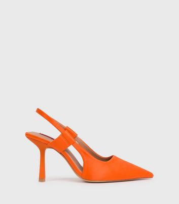 Orange heels hot sale size 9