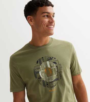 Ben Sherman Olive Cotton Cassette Tape Logo T-Shirt