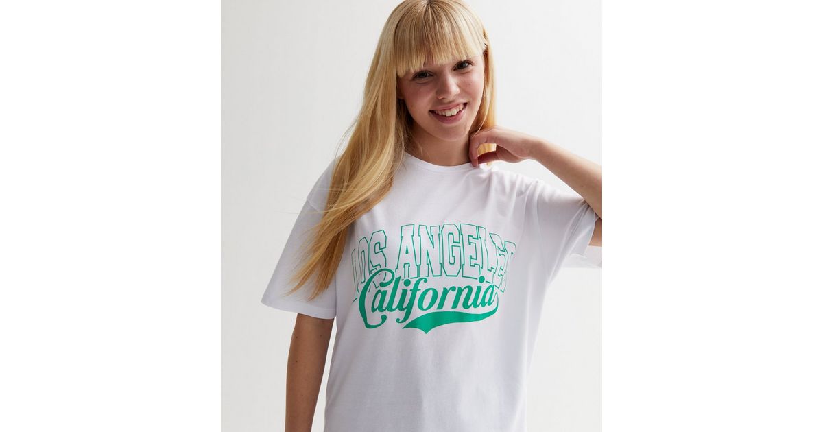 Oversized Los Angeles Varsity Graphic T-shirt