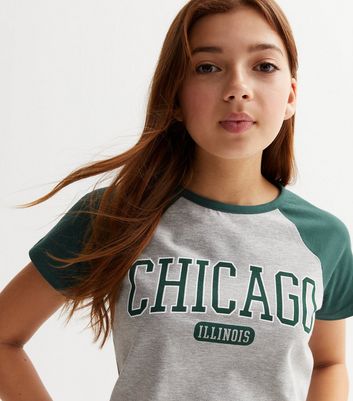 New Look Girls' Blue Chicago Logo Photographic Print T-Shirt - 12-13 Years