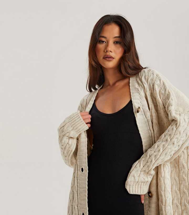 Neonmello** BASIC DONNA WEAVE TEXTURED KNIT CARDIGAN IN CREAM, Women's  Fashion, Tops, Other Tops on Carousell