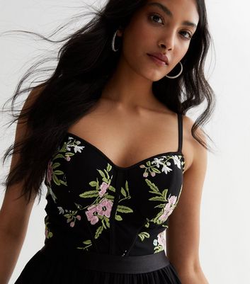 Bustier shop floral dress