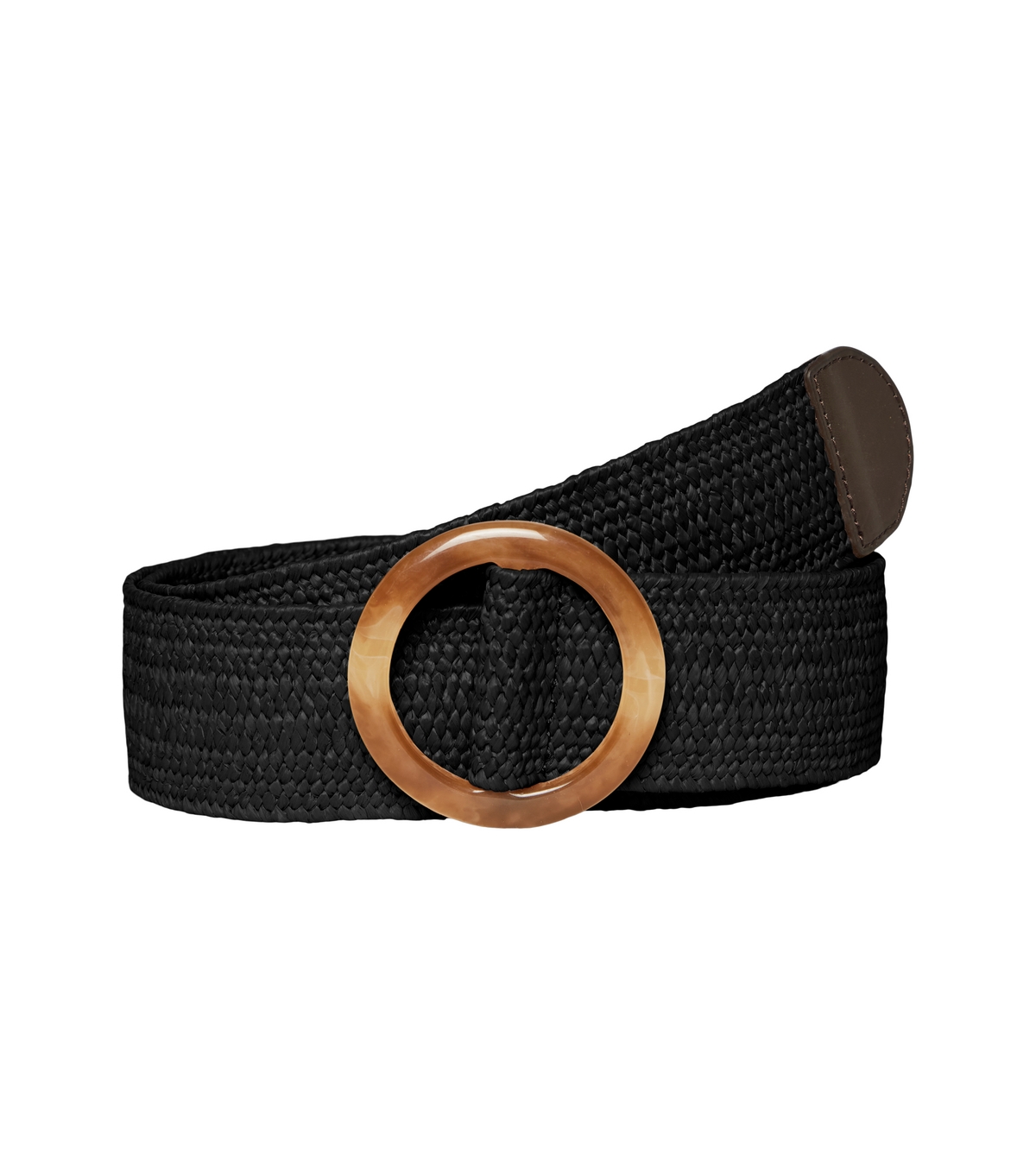 Black Raffia Belt Vero Moda New Look