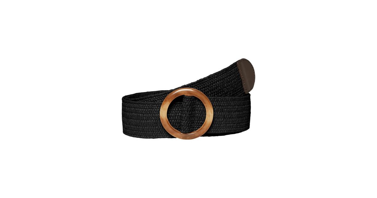Vero Moda Black Raffia Belt | New Look