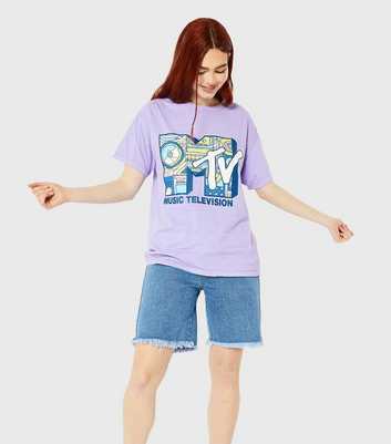 Skinnydip Lilac MTV Graphic T-Shirt
