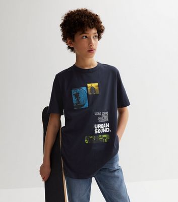 KIDS ONLY Navy Urban Sound Logo T-Shirt