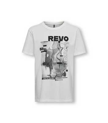 KIDS ONLY White Revolution Box Logo T-Shirt