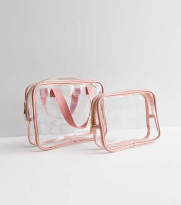 2 Pack Clear Travel Bags