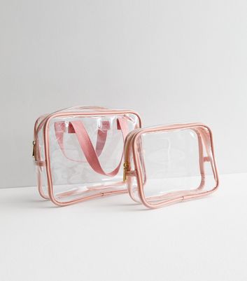 Rose gold hotsell clear bag