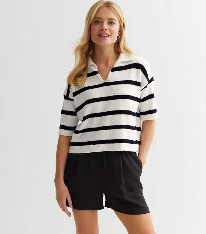 black polo neck t shirt women's