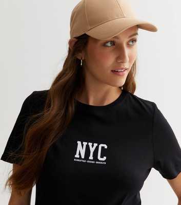 Black Crew Neck NYC Logo T-Shirt