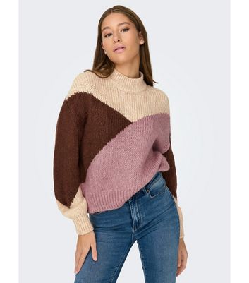 Jdy White And Orange Jumper JDY Knitted V Neck Jumper In Orange ASOS