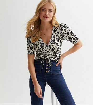 New look white floral deals top