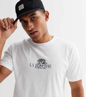 White Rose La Roseraie Logo Crew Neck T-Shirt