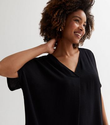 Black tunic outlet dress short sleeve