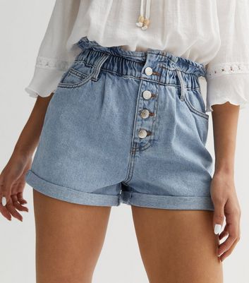 Paperbag cheap jeans shorts