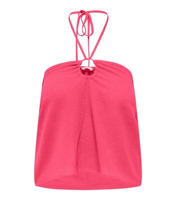 ONLY Pink Halter Neck Camisole New Look