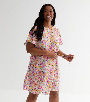 New look floral mini dress sale