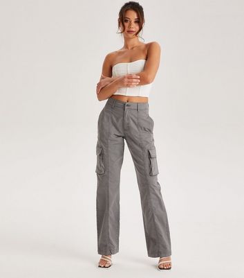 Girls Light Grey Pull On Cargo Trousers | Girls Trousers | Select Fashion  Online