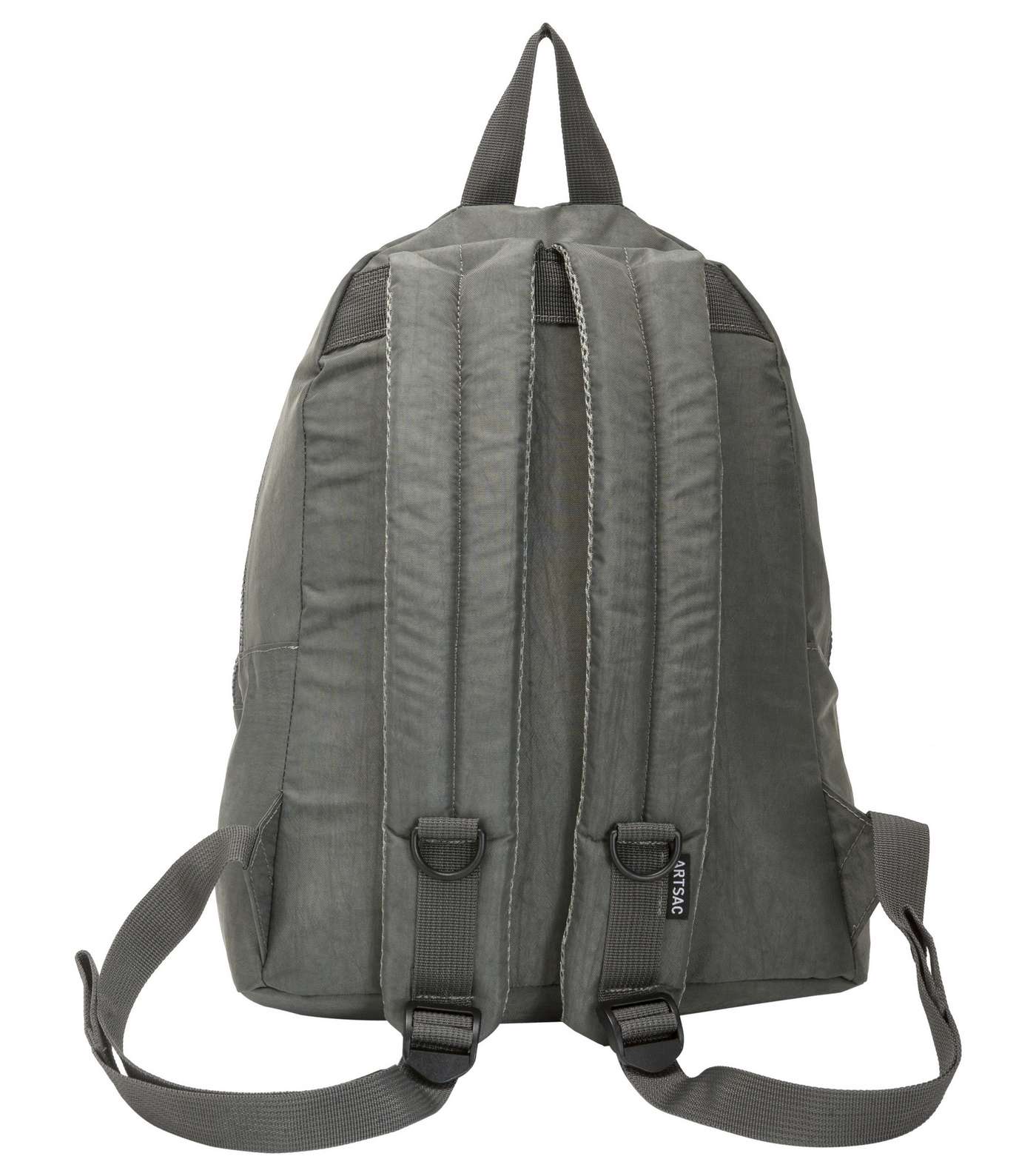 Artsac Grey 3 Pocket Zip Front Backpack Image 3