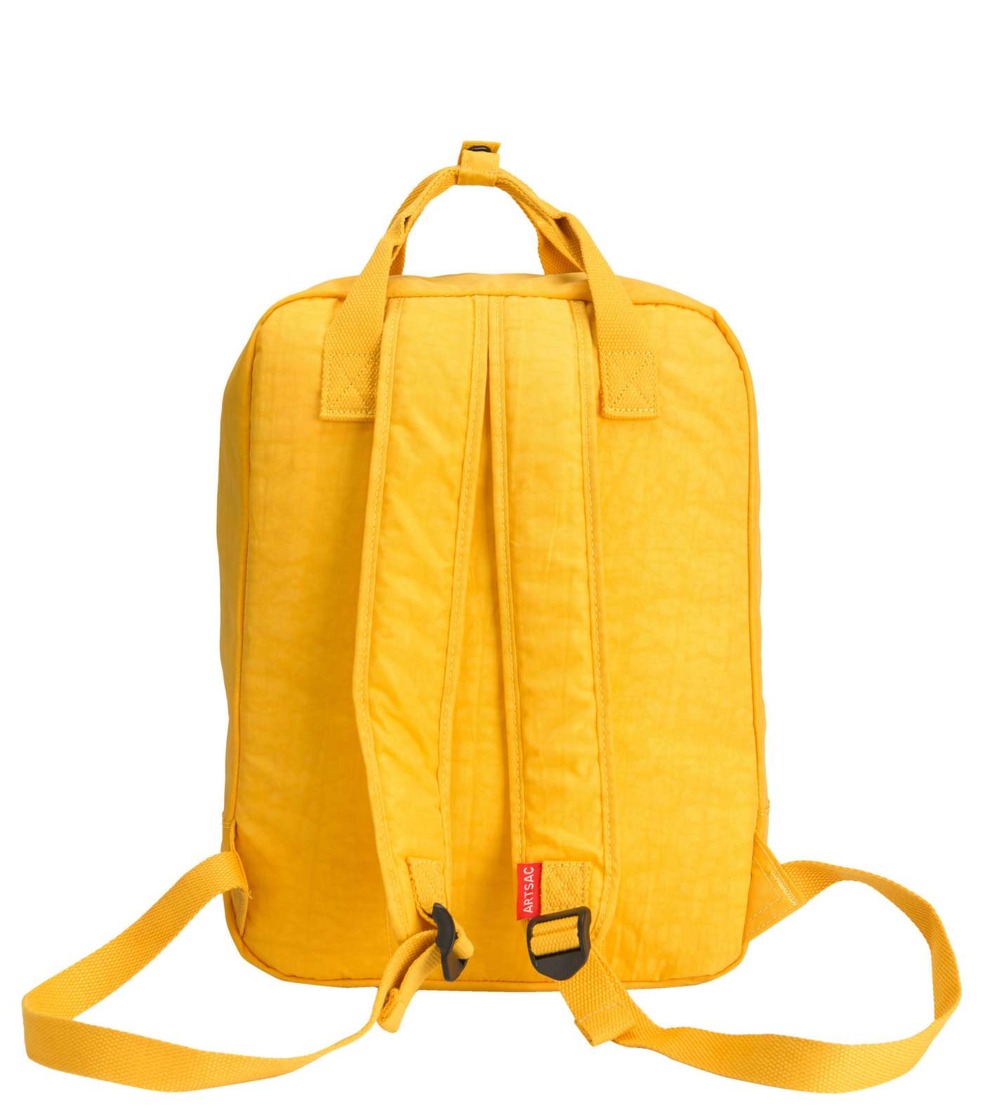 Artsac Yellow Square Pocket Backpack Image 3