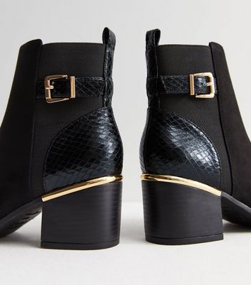 Chunky heel shop ankle strap boots