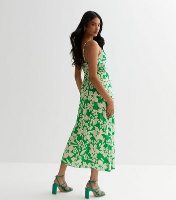 New look green floral dress hotsell