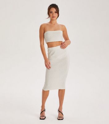 White skirt hot sale and top set