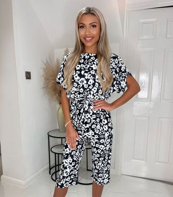 New look cheap floral jumpsuit