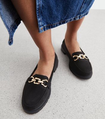 Wide fit loafers hot sale new look