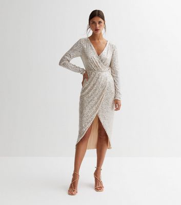 New look hot sale silver dress