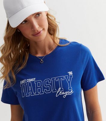 Bright Blue Varsity Logo T-Shirt