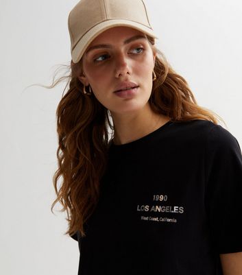 Black Metallic Los Angeles Logo T-Shirt
