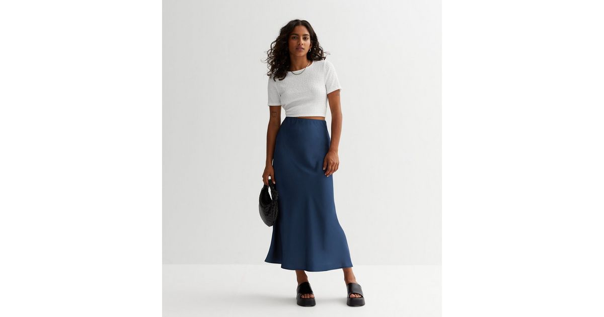 Bayse Palencia Bias Cut Midi Skirt Set