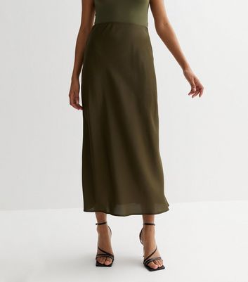 Long khaki 2025 skirts 5x5