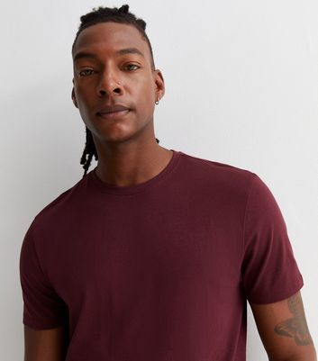 Burgundy t shop shirt mens