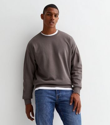 Dark gray shop crewneck sweatshirt