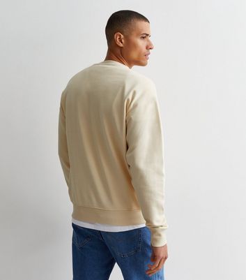 Cream crewneck clearance