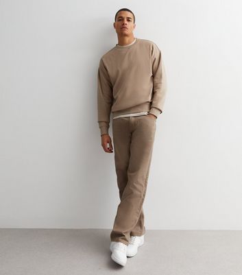Light Brown Crew Neck Sweatshirt | New Look
