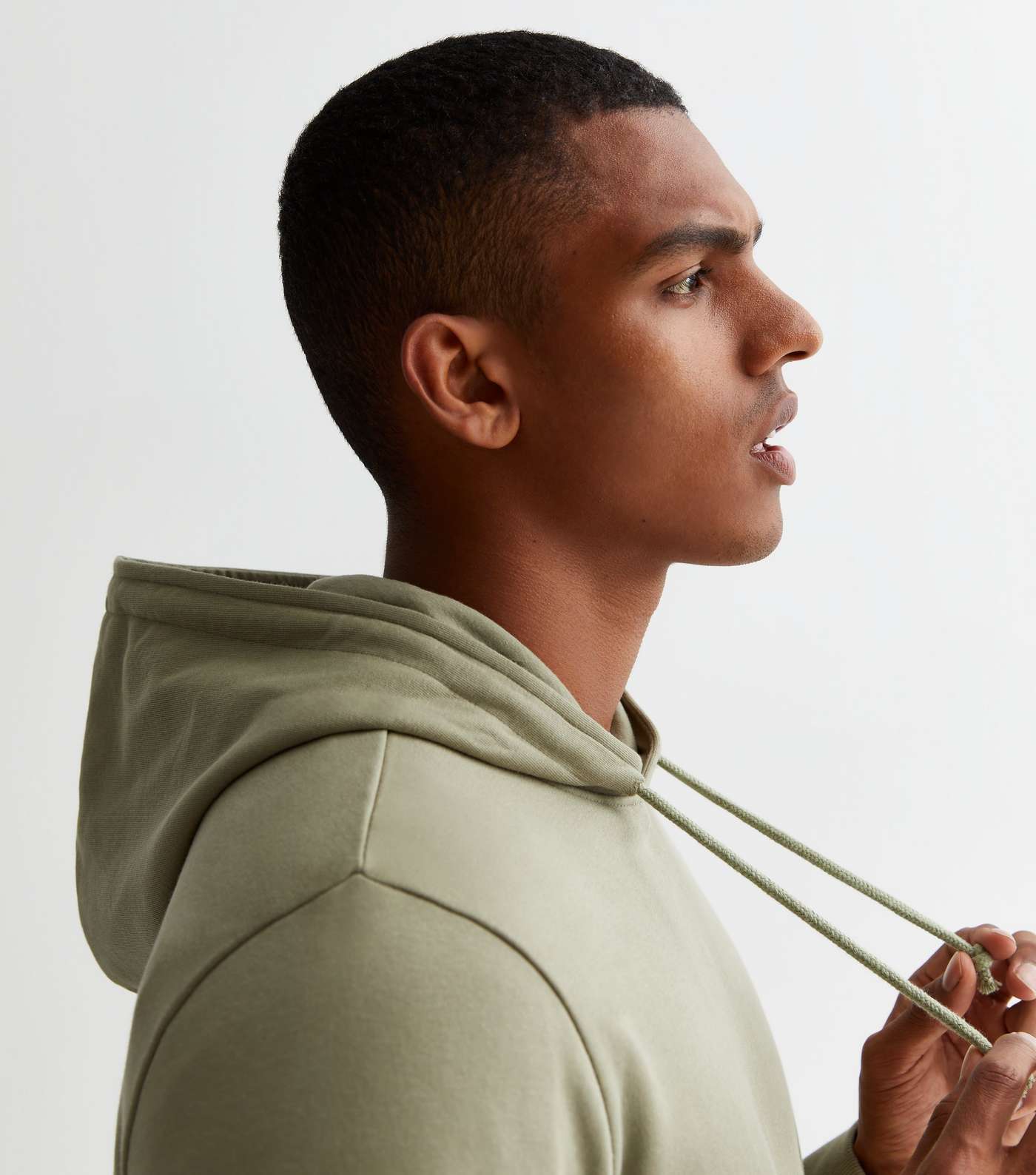 Light Green Pocket Front Relaxed Fit Hoodie Image 2