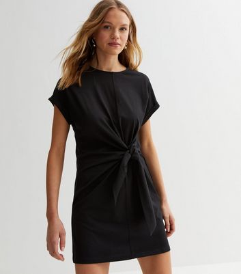 T shirt 2025 dress with tie