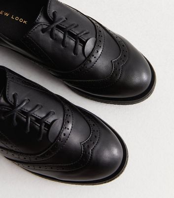 New look black school hot sale shoes